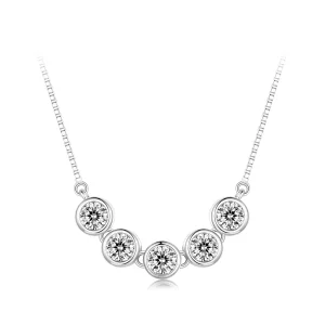 (תמונה ל-) שרשרת מויסנייט בסגנון פנדורה במשקל של 0.3 קראט (תעודה אחת) - MSN022