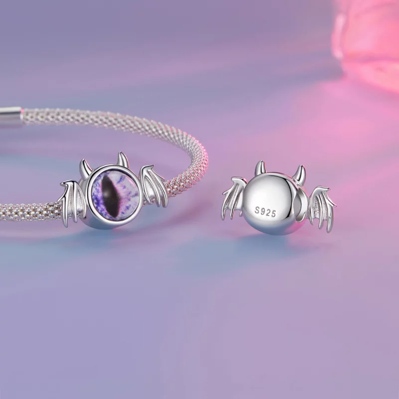 (תמונה ל-) צמיד סגנון פנדורה עם תליון מזיקן קטן - SCC2531 - הצג 4