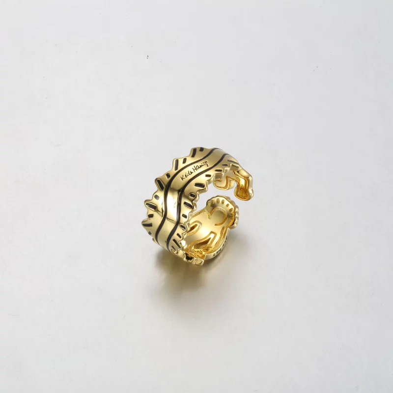 (תמונה ל-) Keith Haring™ x Pandora Wavy Figure טבעת פתוחה - 162226C01 - הצג 2