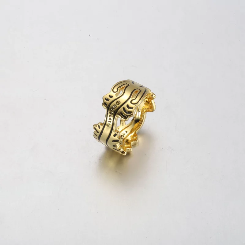 (תמונה ל-) Keith Haring™ x Pandora Wavy Figure טבעת פתוחה - 162226C01 - הצג 3