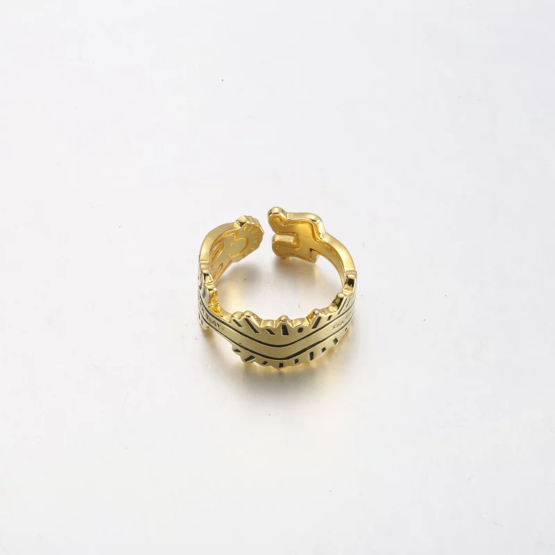 (תמונה ל-) Keith Haring™ x Pandora Wavy Figure טבעת פתוחה - 162226C01 - הצג 5