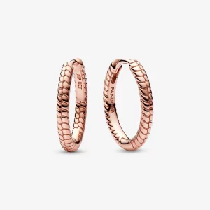 (תמונה ל-) Pandora Moments Small Charm Hoop עגילי - 282728C00
