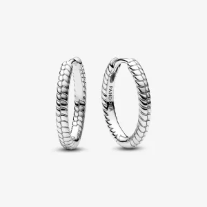 (תמונה ל-) Pandora Moments Small Charm Hoop עגילי - 292728C00
