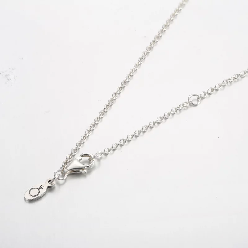 (תמונה ל-) לוגו חתימת פנדורה Pavé & Beads תליון ושרשרת - 392311C01 - הצג 3