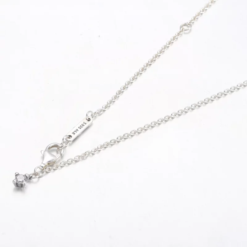 (תמונה ל-) שרשרת מלבנית נוצצת Halo Collier - 392388C01 - הצג 4