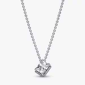 (תמונה ל-) שרשרת מלבנית נוצצת Halo Collier - 392388C01