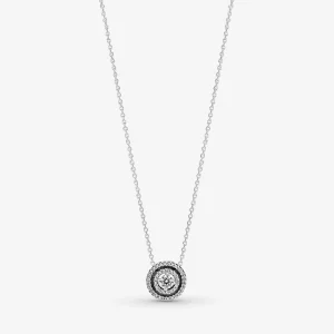 (תמונה ל-) שרשרת כפול הילה קולייר נוצצת - 399414C01-45