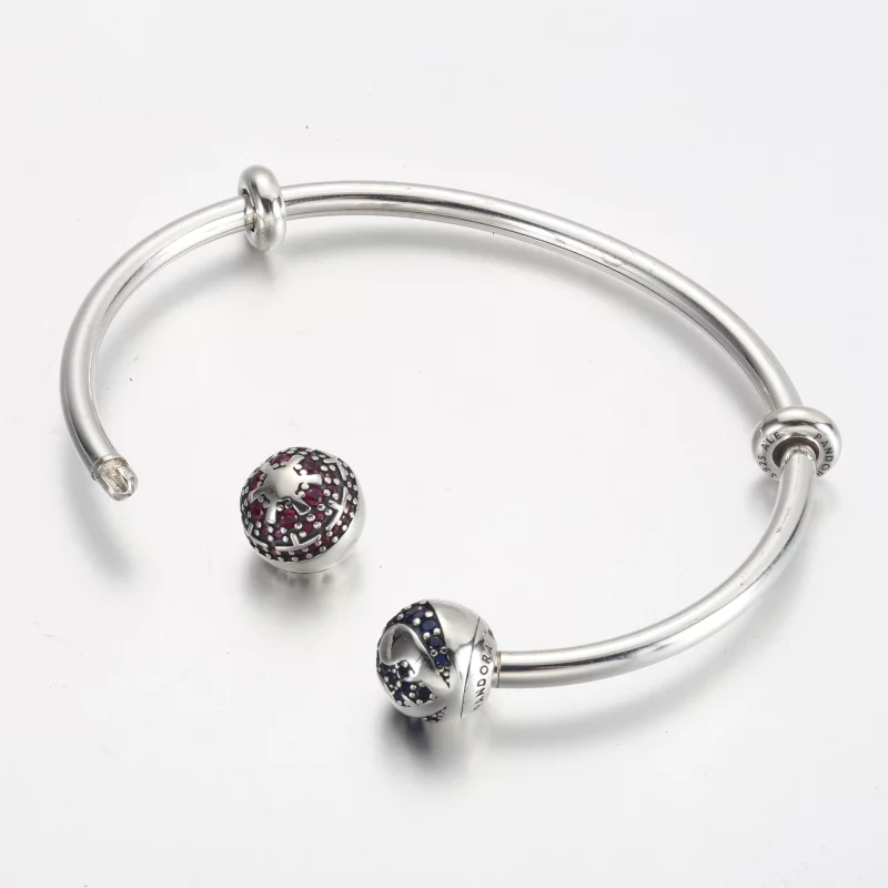 (תמונה ל-) Pandora Moments Star Wars™ לוגו צד בהיר וחושך פתוח - 591139C01 - הצג 4