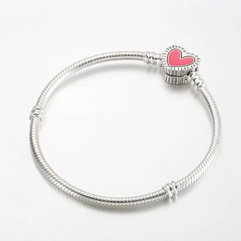 (תמונה ל-) Keith Haring™ x Pandora Moments צמיד שרשרת נחש קורן לב - 592217C01 - הצג 2