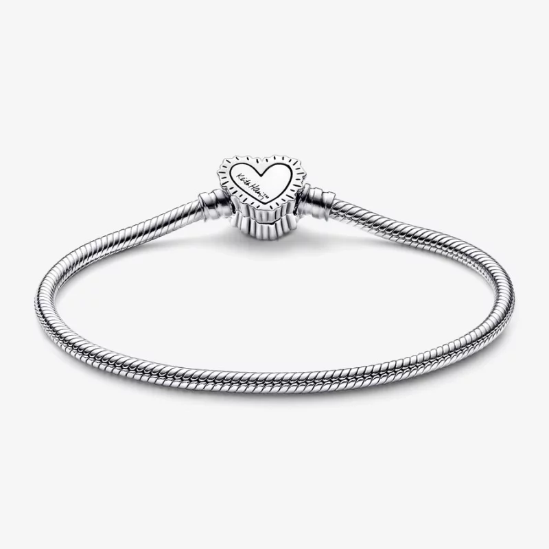 (תמונה ל-) Keith Haring™ x Pandora Moments צמיד שרשרת נחש קורן לב - 592217C01 - הצג 6