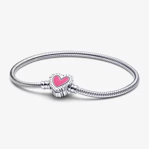 (תמונה ל-) Keith Haring™ x Pandora Moments צמיד שרשרת נחש קורן לב - 592217C01