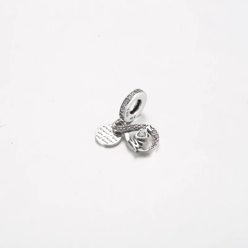 (תמונה ל-) Mom Infinity Pavé כפול להתנדנד קסם - 791468C01 - הצג 2