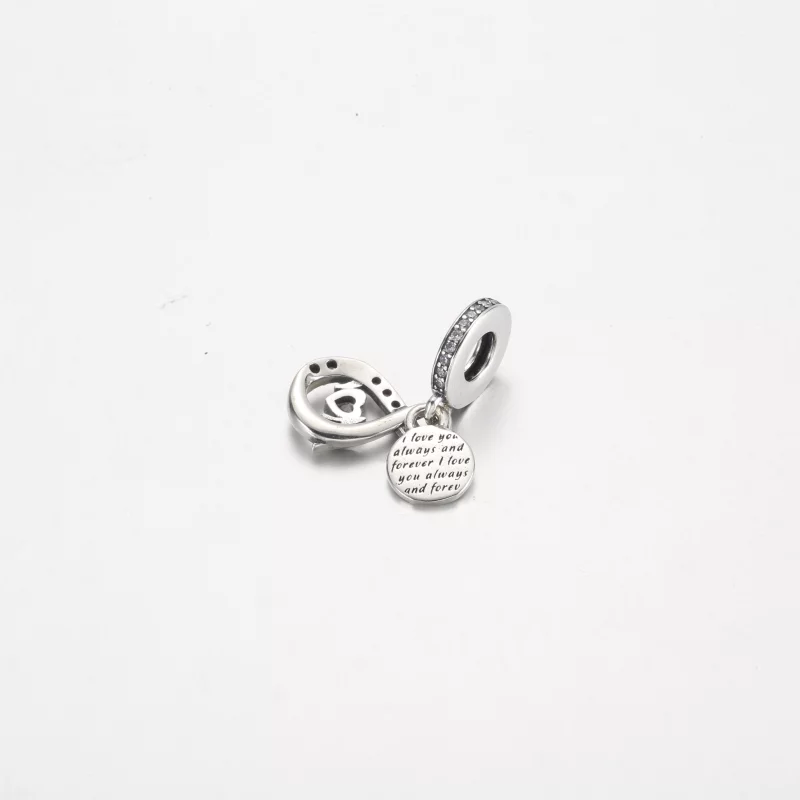 (תמונה ל-) Mom Infinity Pavé כפול להתנדנד קסם - 791468C01 - הצג 3