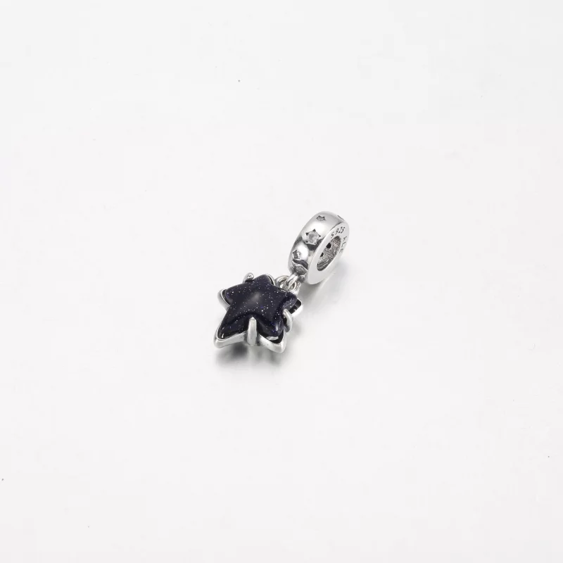 (תמונה ל-) כוכב גלקסי השמימי Murano Dangle Charm - 792368C01 - הצג 2