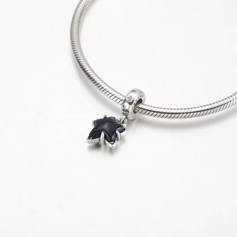 (תמונה ל-) כוכב גלקסי השמימי Murano Dangle Charm - 792368C01 - הצג 4