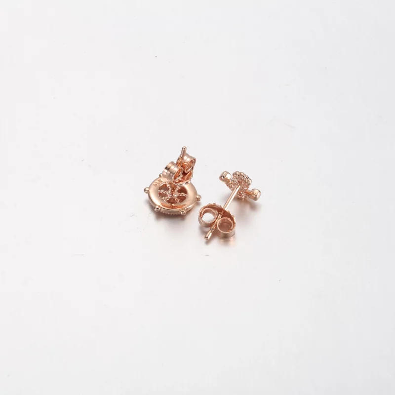 (תמונה ל-) PANDORA רוז גולד עגילי הגה ועוגן נוצצים - PD-3739 - הצג 3