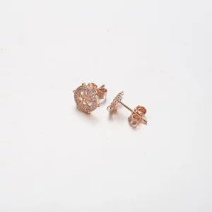 (תמונה ל-) PANDORA רוז גולד עגילי הגה ועוגן נוצצים - PD-3739