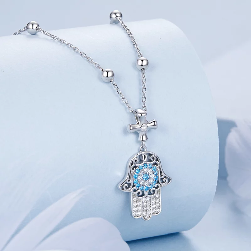 (תמונה ל-) שרשרת PANDORA Style Hand Of Fatima - BSN369 - הצג 2