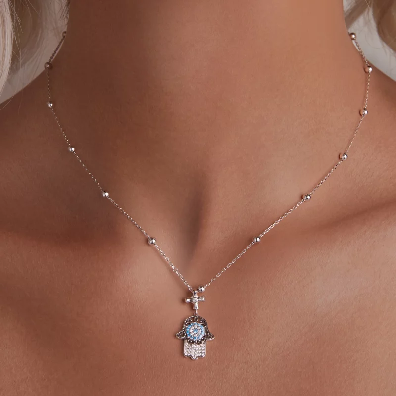 (תמונה ל-) שרשרת PANDORA Style Hand Of Fatima - BSN369 - הצג 6