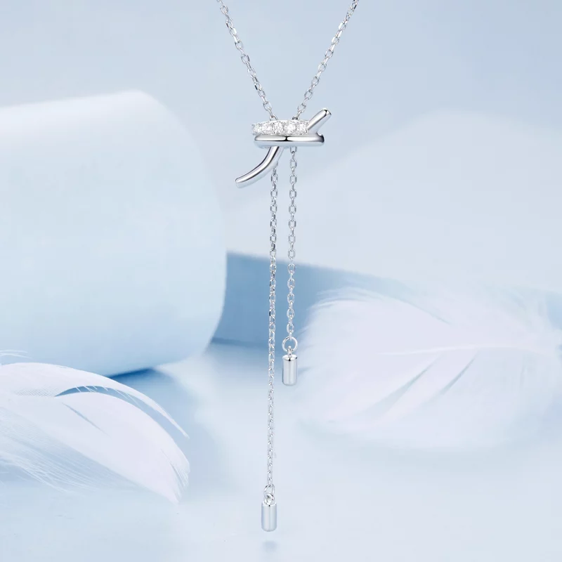 (תמונה ל-) שרשרת PANDORA Style Knot Pull Y - BSN370 - הצג 3