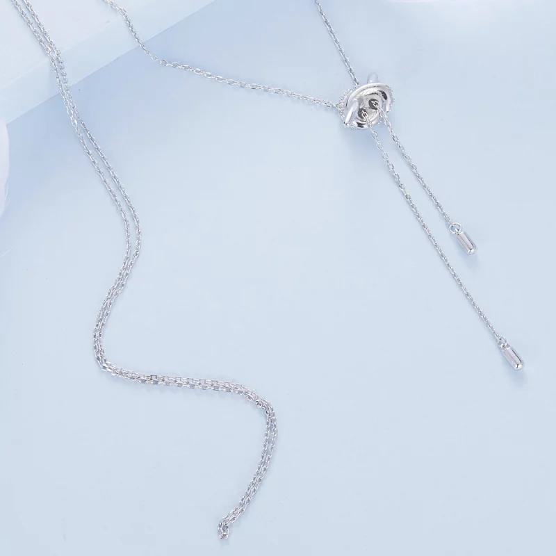 (תמונה ל-) שרשרת PANDORA Style Knot Pull Y - BSN370 - הצג 4