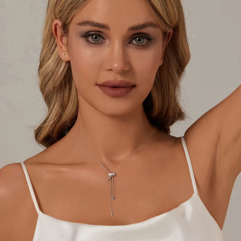 (תמונה ל-) שרשרת PANDORA Style Knot Pull Y - BSN370 - הצג 6