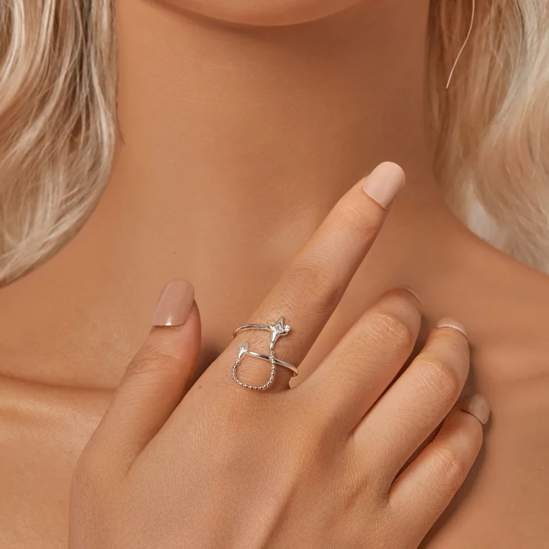 (תמונה ל-) טבעת פתוחה בסגנון PANDORA Starlight - BSR519-E - הצג 6