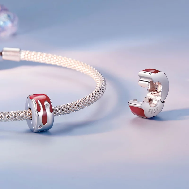 (תמונה ל-) קסם אבזם למיקום נמס בסגנון PANDORA - SCC2700 - הצג 4