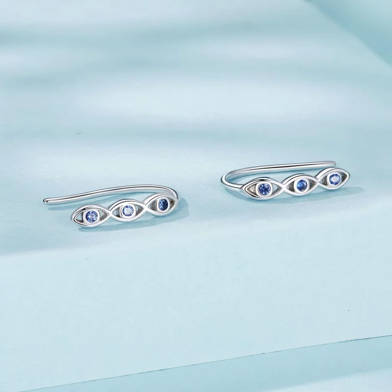 (תמונה ל-) עגילי PANDORA Style Devil Eye - SCE1695 - הצג 2