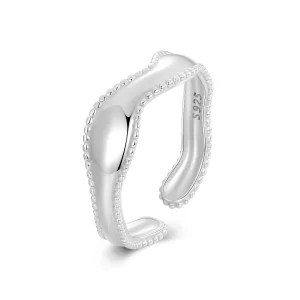 (תמונה ל-) טבעת גל בסגנון PANDORA - SCR1002-E