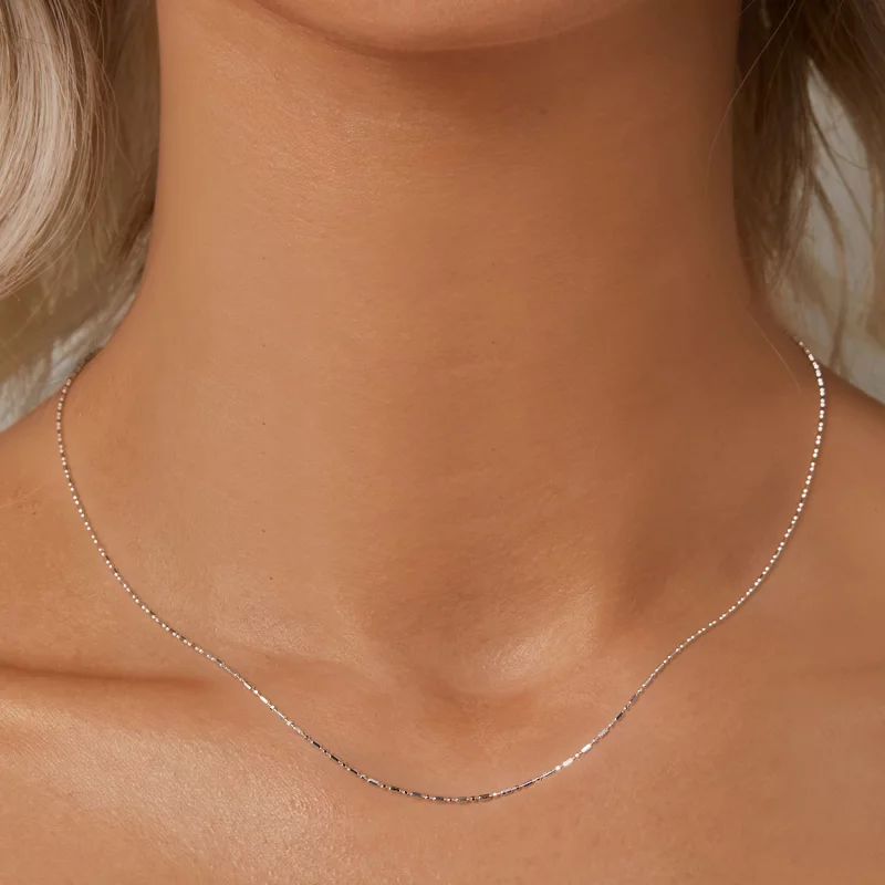 (תמונה ל-) שרשרת בייסיק של PANDORA Style Fine Glitter - BSA006 - הצג 5