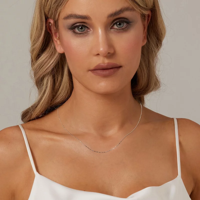 (תמונה ל-) שרשרת בייסיק של PANDORA Style Fine Glitter - BSA006 - הצג 6