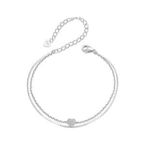 (תמונה ל-) צמיד PANDORA Style Shining Heart Double Layer - BSB169