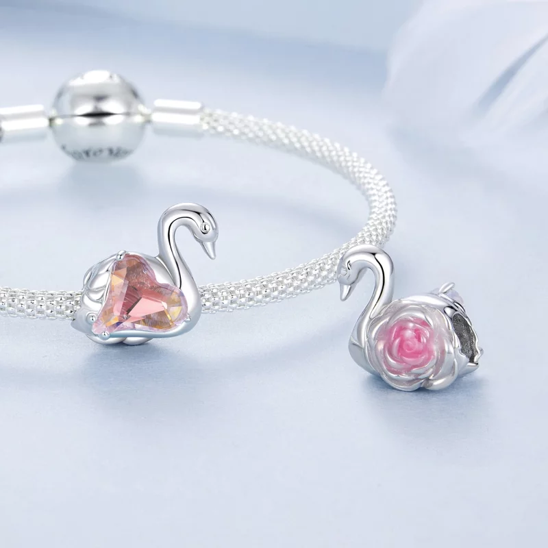 (תמונה ל-) חרוזי ברבור בסגנון PANDORA - BSC980 - הצג 4