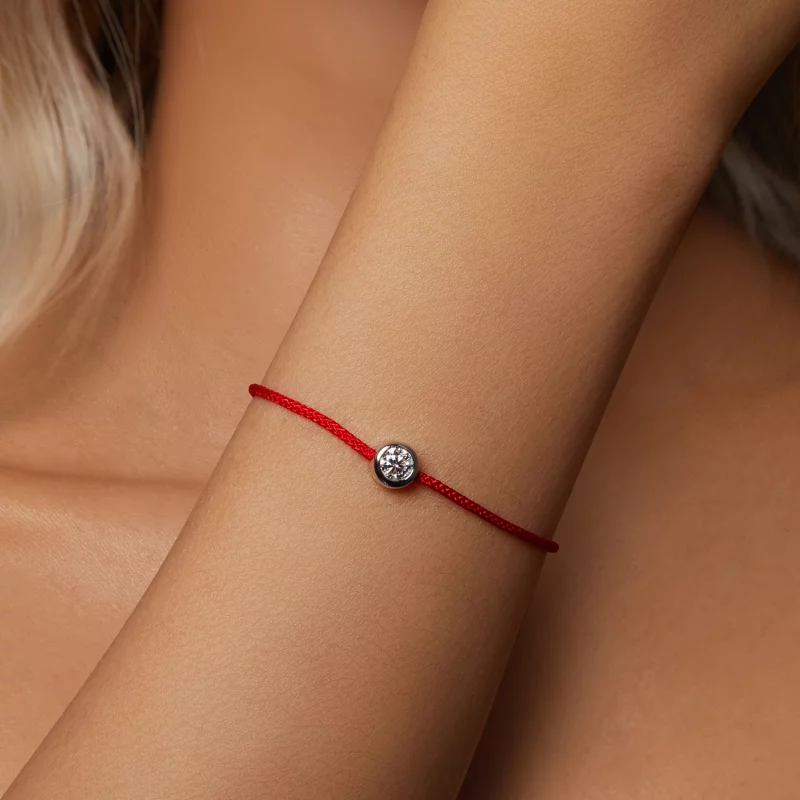 (תמונה ל-) צמיד חבל אדום מעודן בסגנון PANDORA (תעודה אחת) - MSB014 - הצג 4