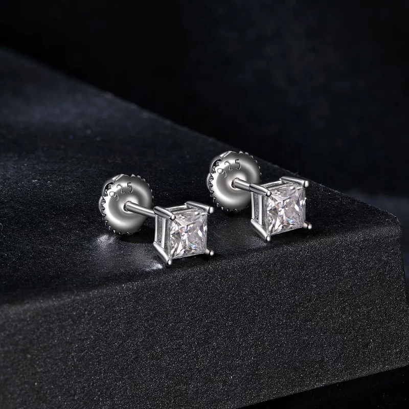 (תמונה ל-) עגילי PANDORA Princess Moissanite (שתי תעודות) - MSE047-L - הצג 2