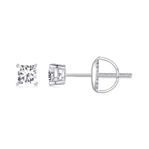 (תמונה ל-) עגילי PANDORA Princess Moissanite (תעודה אחת) - MSE047-S