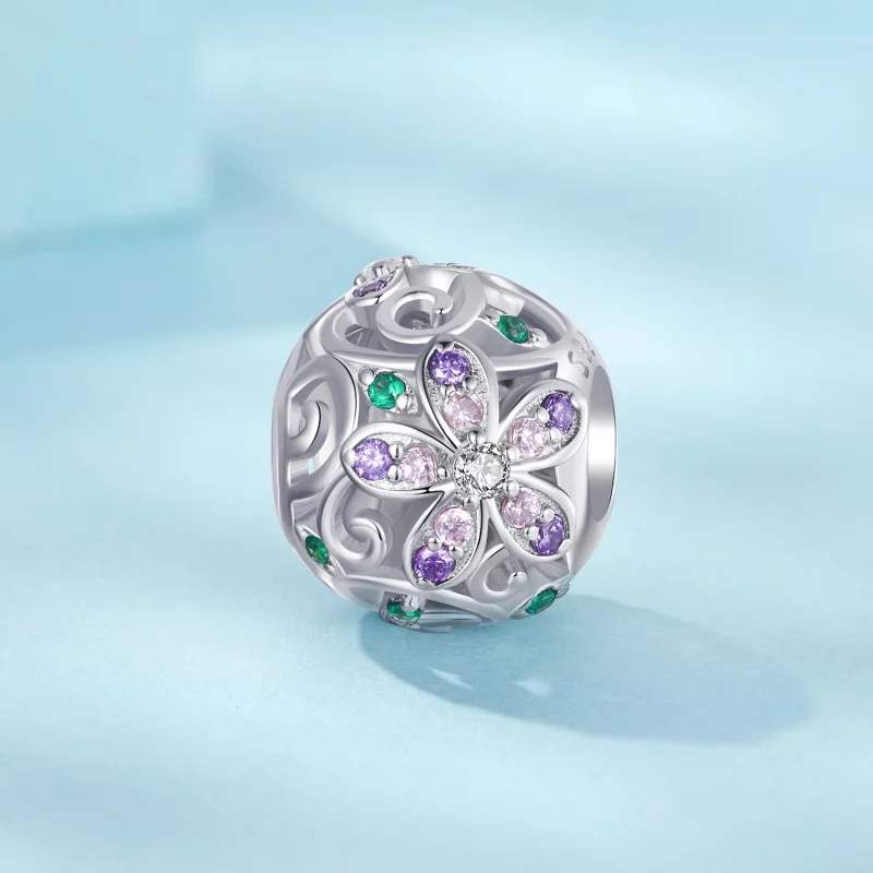 (תמונה ל-) חרוזי גפן פרחים בסגנון PANDORA - SCC2741 - הצג 2