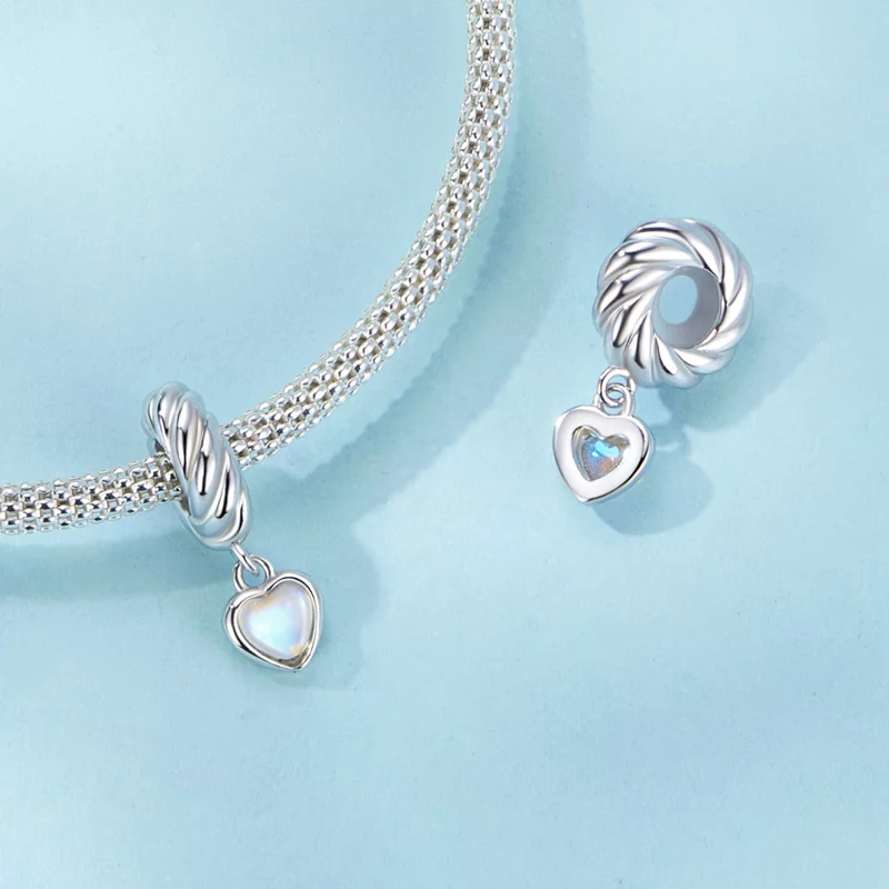 (תמונה ל-) PANDORA Style Smart Heart חרוזי מרווח סיליקון - SCC2755 - הצג 5