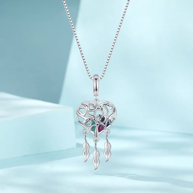 (תמונה ל-) PANDORA Style Love Tree Of Life שרשרת לוכד חלומות - SCN519 - הצג 3