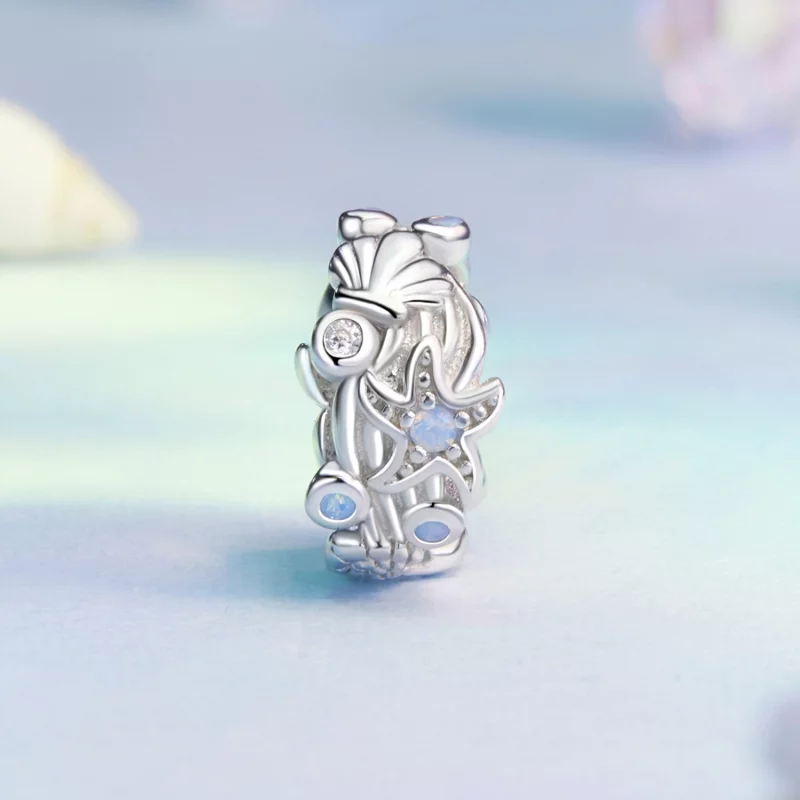 (תמונה ל-) PANDORA Style Blue Ocean סיליקון קסם Spacer - BSC1019 - הצג 2