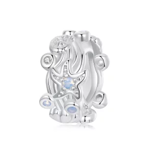 (תמונה ל-) PANDORA Style Blue Ocean סיליקון קסם Spacer - BSC1019