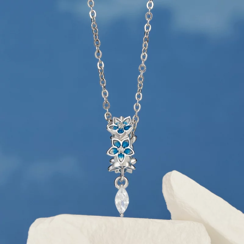 (תמונה ל-) תליון דלפיניום קטן בסגנון PANDORA - BSC1028 - הצג 3