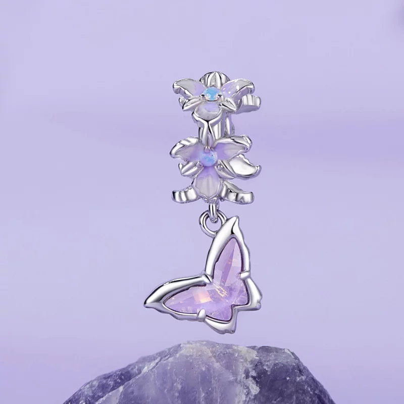 (תמונה ל-) תליון איריס פרפר בסגנון PANDORA - BSC1033 - הצג 2