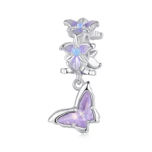 (תמונה ל-) תליון איריס פרפר בסגנון PANDORA - BSC1033