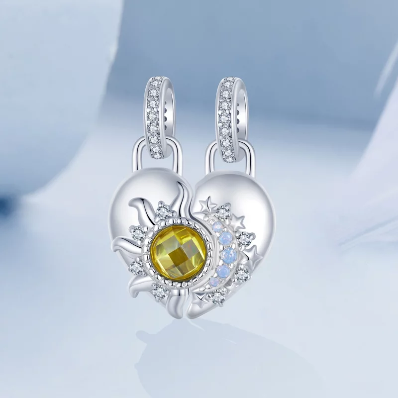 (תמונה ל-) תליון אהבה בסגנון PANDORA שמש וירח - BSC1034 - הצג 2