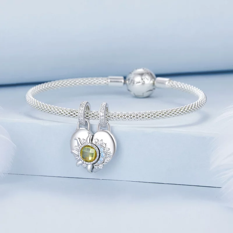 (תמונה ל-) תליון אהבה בסגנון PANDORA שמש וירח - BSC1034 - הצג 9