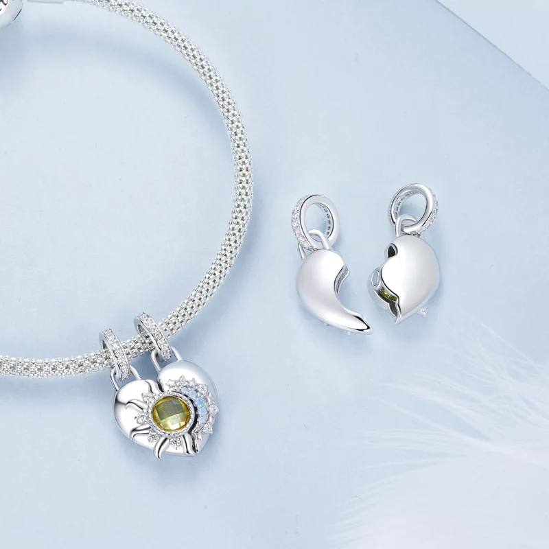 (תמונה ל-) תליון אהבה בסגנון PANDORA שמש וירח - BSC1034 - הצג 12