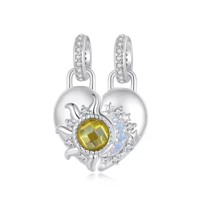 (תמונה ל-) תליון אהבה בסגנון PANDORA שמש וירח - BSC1034