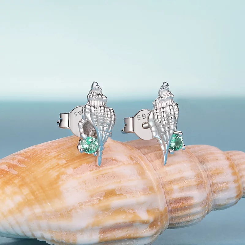 (תמונה ל-) עגילי PANDORA Style Conch - BSE1010 - הצג 2